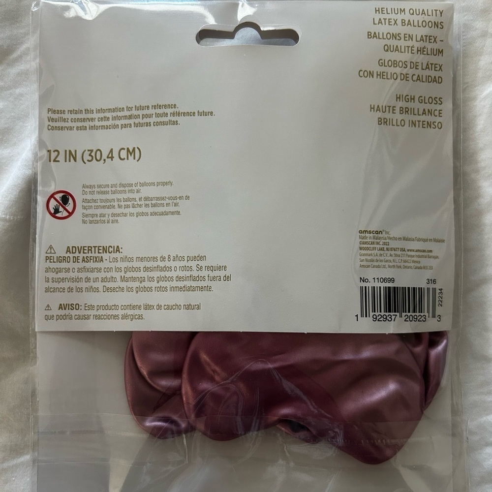 Flamingo Heart Balloons - 6 Pack - Picture 2 of 2